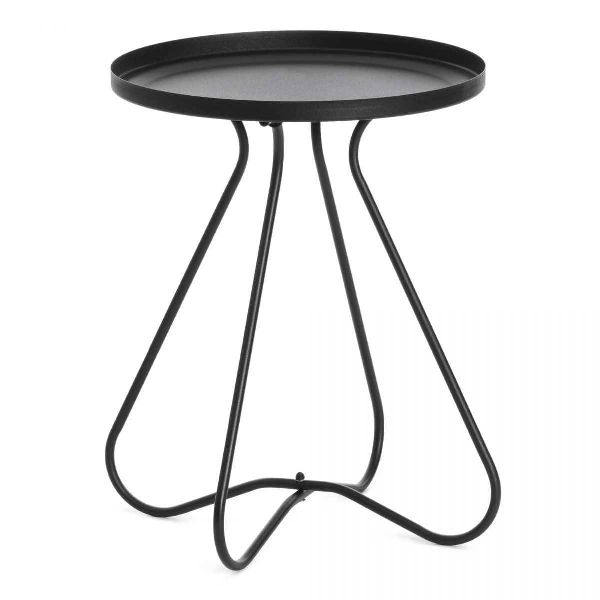 Столик журнальный GLAND металл, 40*40*45см, черный