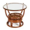 Столик журнальный со стеклом "BENOA" 5005 Pecan (коричневый) - 8