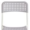 Стул ADDE (mod. C-049) металл-пластик, 39 х 49 х 78 см, Grey(серый)-White(белый) разборный - 7