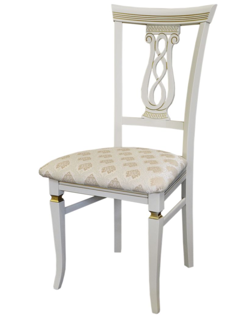 Стул Агнесс слоновая кость-золото, Маркус ваниль