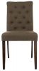 11018 Стул Amelia dark walnut - fabric brown - 10