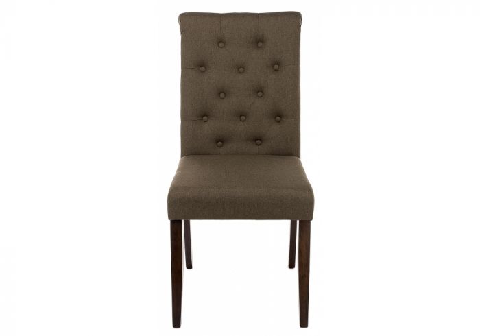 11018 Стул Amelia dark walnut - fabric brown