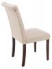 11017 Стул Amelia dark walnut - fabric cream - 5