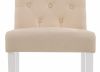 11021 Стул Amelia white - fabric cream - 3