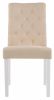 11021 Стул Amelia white - fabric cream - 4