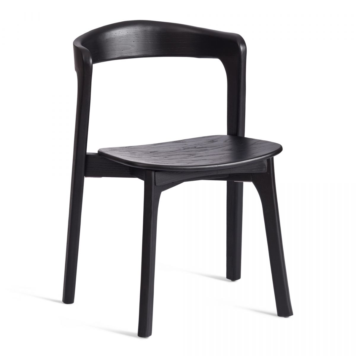 Стул ASGARD (mod.XMS-CB3027) дерево вяз, 48х43х76 см, черный