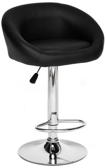 Барный стул FANCY ( mod.DC-2101 ) металл-экокожа, 55*43*81,5-102,5 см, черный-хром