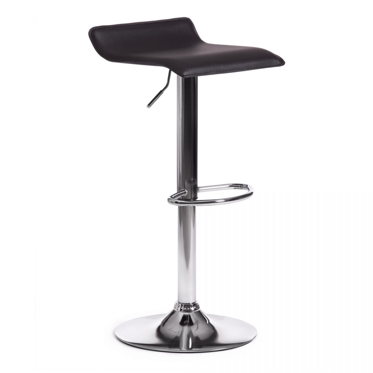 Стул барный KOST (mod. KY509) металл, экокожа, 38*39*63-84 см, черный-хром