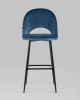 Стул барный Меган SN велюр пыльно-синий - 5