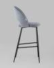 Стул барный Меган SN велюр серый - 5