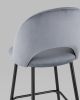 Стул барный Меган SN велюр серый - 8