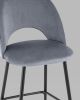 Стул барный Меган SN велюр серый - 9