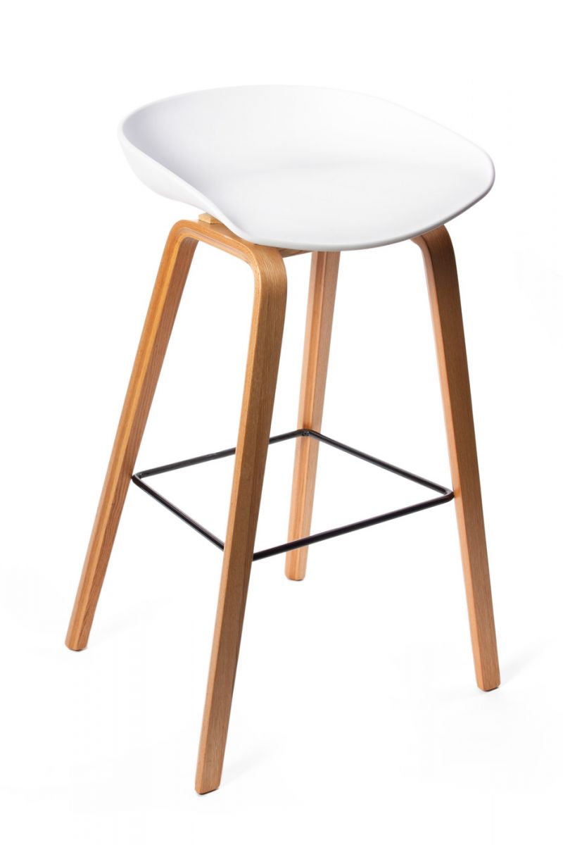 Стул барный Quadro белый