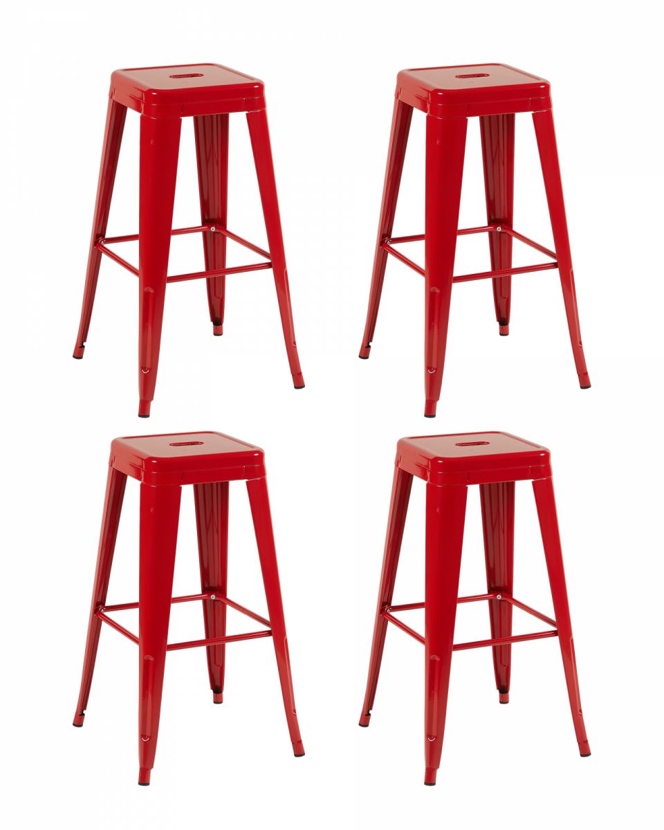 Стул барный TOLIX красный глянцевый KD 4 шт.