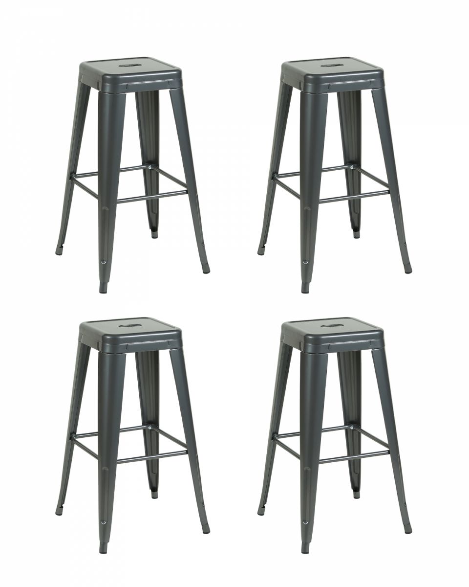 Стул барный TOLIX серебристый матовый KD 4 шт.