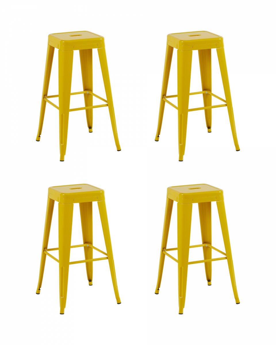 Стул барный TOLIX желтый глянцевый KD 4 шт.