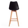 Стул барный TULIP BAR (mod. C1014H) пластик-дерево, 57 х 48 х 114 см, черный 3010-натуральный - 5