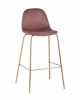 Стул барный Валенсия велюр пыльно-розовый золотые ножки - 9