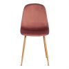 Стул BREEZE (mod. 4724) Велюр-металл , 44 х 53 х 87 см, Coral (коралловый) HLR44 - натуральный - 5