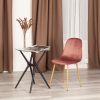 Стул BREEZE (mod. 4724) Велюр-металл , 44 х 53 х 87 см, Coral (коралловый) HLR44 - натуральный - 8