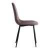 Стул BREEZE (mod. JSC-58) Велюр-металл , 44 х 53 х 86 см, Dark grey (темно-серый) HLR24 - черный - 2