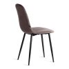 Стул BREEZE (mod. JSC-58) Велюр-металл , 44 х 53 х 86 см, Dark grey (темно-серый) HLR24 - черный - 3