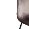 Стул BREEZE (mod. JSC-58) Велюр-металл , 44 х 53 х 86 см, Dark grey (темно-серый) HLR24 - черный - 8
