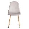 Стул BREEZE (mod. JSC-58) Велюр-металл , 44 х 53 х 86 см, Light grey (светло-серый) HLR14 - натураль - 5