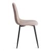 Стул Бриз-Breeze (мод.4724)-1 шт. в упаковке велюр-металл, 44х53х87см, кофейный (HLR9)-черный - 2