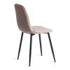 Стул Бриз-Breeze (мод.4724)-1 шт. в упаковке велюр-металл, 44х53х87см, кофейный (HLR9)-черный - 3