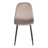 Стул Бриз-Breeze (мод.4724)-1 шт. в упаковке велюр-металл, 44х53х87см, кофейный (HLR9)-черный - 5