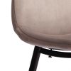 Стул Бриз-Breeze (мод.4724)-1 шт. в упаковке велюр-металл, 44х53х87см, кофейный (HLR9)-черный - 8