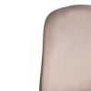Стул Бриз-Breeze (мод.4724)-1 шт. в упаковке велюр-металл, 44х53х87см, кофейный (HLR9)-черный - 9
