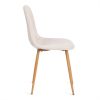 Стул Бриз-Breeze (мод.4724)-2 шт. в упаковке велюр-металл, 44х53х87см, светло-бежевый (HLR1)-натурал - 2