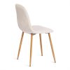 Стул Бриз-Breeze (мод.4724)-2 шт. в упаковке велюр-металл, 44х53х87см, светло-бежевый (HLR1)-натурал - 3