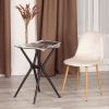 Стул Бриз-Breeze (мод.4724)-2 шт. в упаковке велюр-металл, 44х53х87см, светло-бежевый (HLR1)-натурал - 9