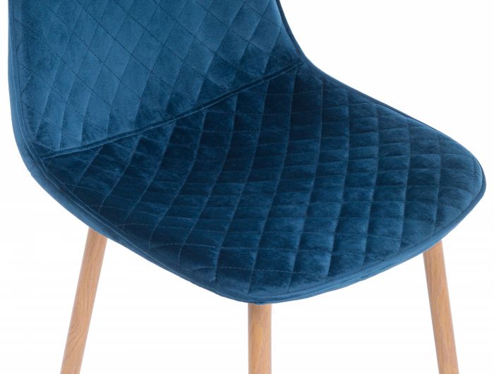 Стул Capri dark blue - wood
