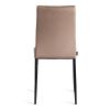 Стул CAPRI (mod. BC565-DC) металл, флок, 43 х 53 х 92 см, Beige (бежевый) HLR8 - черный - 4