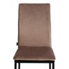 Стул CAPRI (mod. BC565-DC) металл, флок, 43 х 53 х 92 см, Beige (бежевый) HLR8 - черный - 6