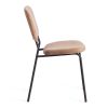 Стул CAROL (mod. UC06) металл, вельвет, 45 х 56 х 82 см, Brown (коричневый) HLR11 - черный - 2