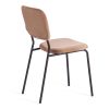 Стул CAROL (mod. UC06) металл, вельвет, 45 х 56 х 82 см, Brown (коричневый) HLR11 - черный - 3