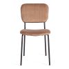 Стул CAROL (mod. UC06) металл, вельвет, 45 х 56 х 82 см, Brown (коричневый) HLR11 - черный - 4
