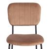 Стул CAROL (mod. UC06) металл, вельвет, 45 х 56 х 82 см, Brown (коричневый) HLR11 - черный - 6