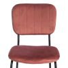 Стул CAROL (mod. UC06) металл, вельвет, 45 х 56 х 82 см, Coral (коралловый) HLR44 - черный - 6