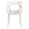 Стул Cat Chair (mod. 028) пластик, 53 x 59 x 82,5 см, белый (White C0057) - 5