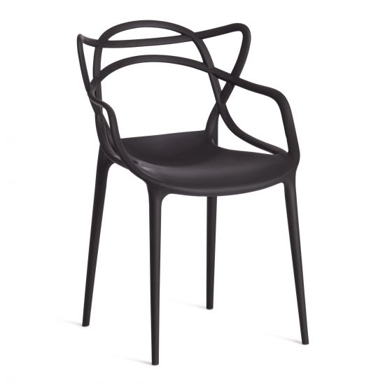 Стул Cat Chair (mod. 028) пластик, 53 x 59 x 82,5 см, черный (Black 3010)