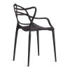 Стул Cat Chair (mod. 028) пластик, 53 x 59 x 82,5 см, черный (Black 3010) - 3