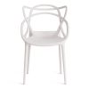 Стул Cat Chair (mod. 028) пластик, 54,5*56*84см, белый, 018 - 5