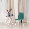 Стул CHILLY MAX Велюр-металл , 45 х 54 х 90 см , бирюзово-зелёный-белый - 8