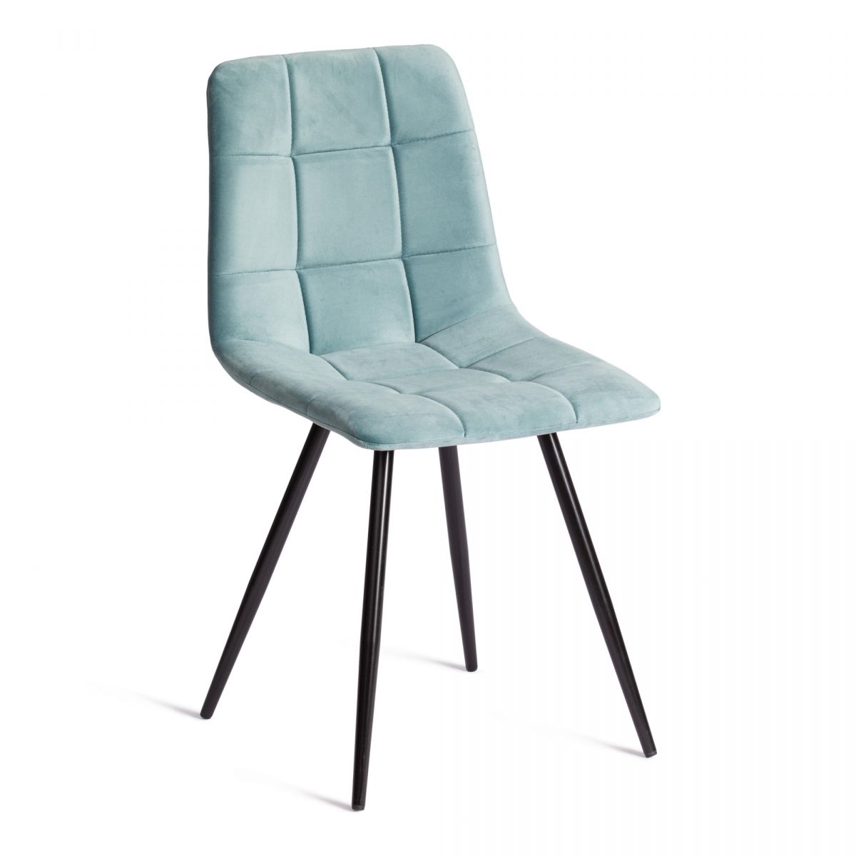 Стул CHILLY (mod. 7095-1) ткань-металл, 45x53х88 см, высота до сиденья 50 см, мятный barkhat 88-черн